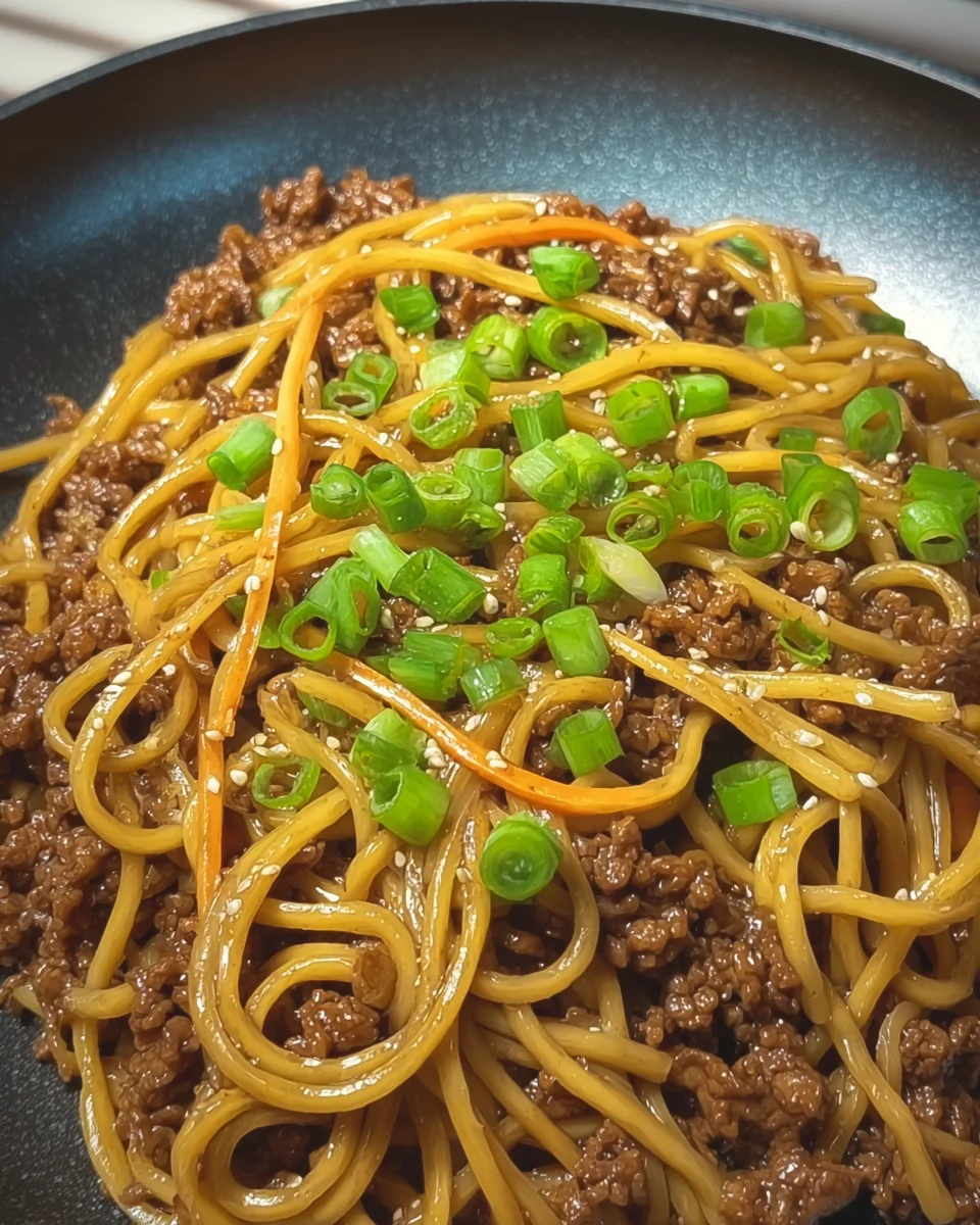 Mongolian Beef Noodles Mongolian
