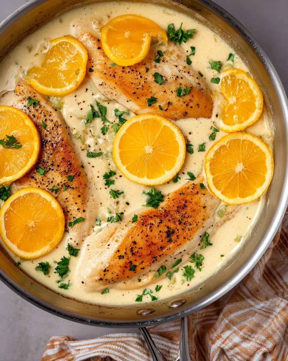 Creamy Lemon Pepper Skillet Chicken Creamy