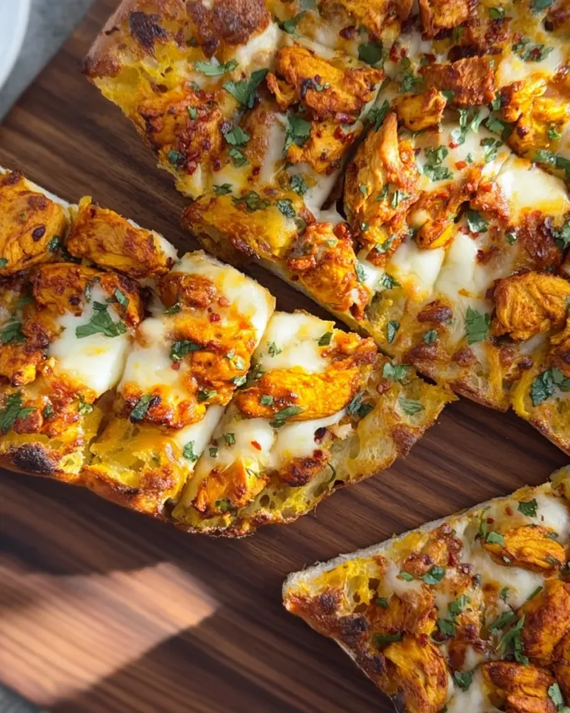 Tandoori Chicken Garlic Bread Tandoori Chicken Garlic Bread