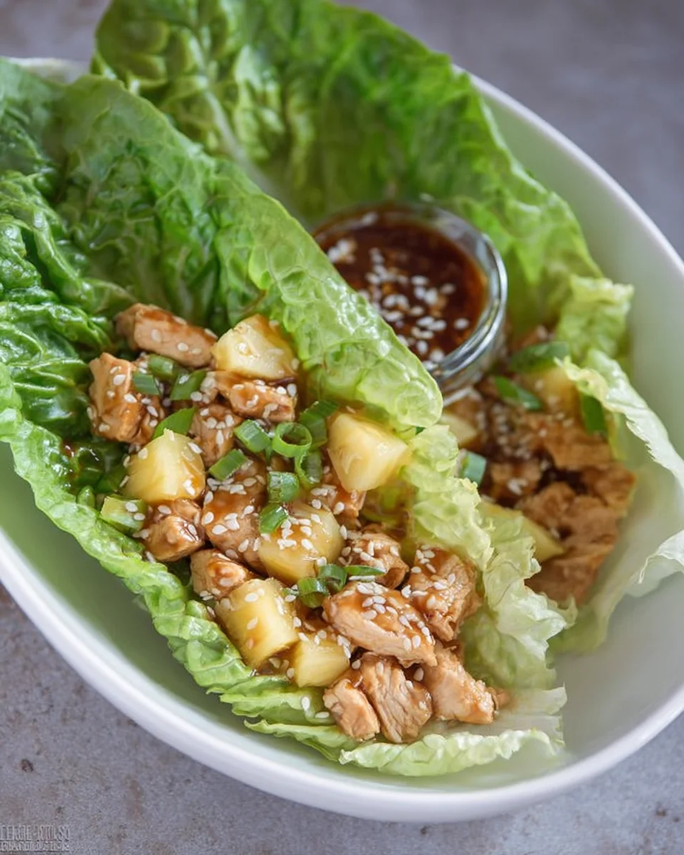 Teriyaki Chicken Lettuce Wraps Teriyaki