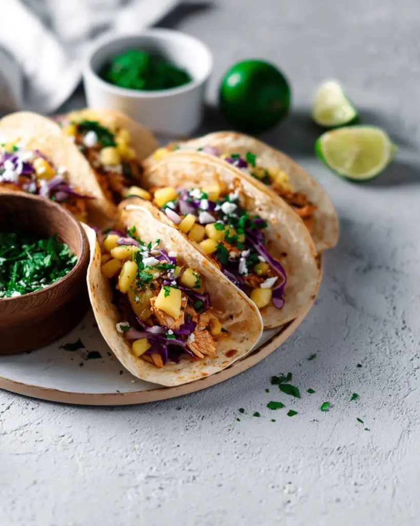 Hawaiian Huli Huli Chicken Tacos Hawaiian Huli Huli Chicken Tacos