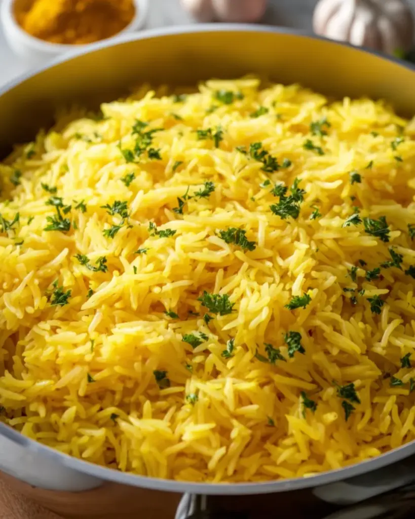 Garlic Turmeric Rice Garlic Turmeric Rice