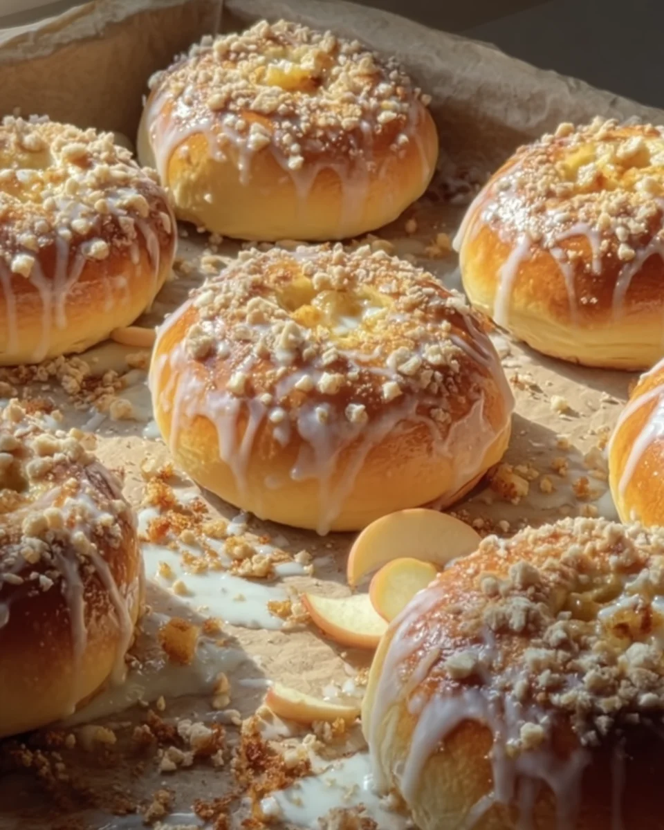 Apple Cheesecake Buns Apple