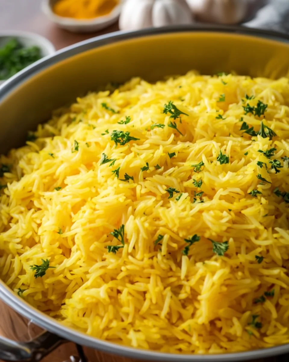 Garlic Turmeric Rice Garlic