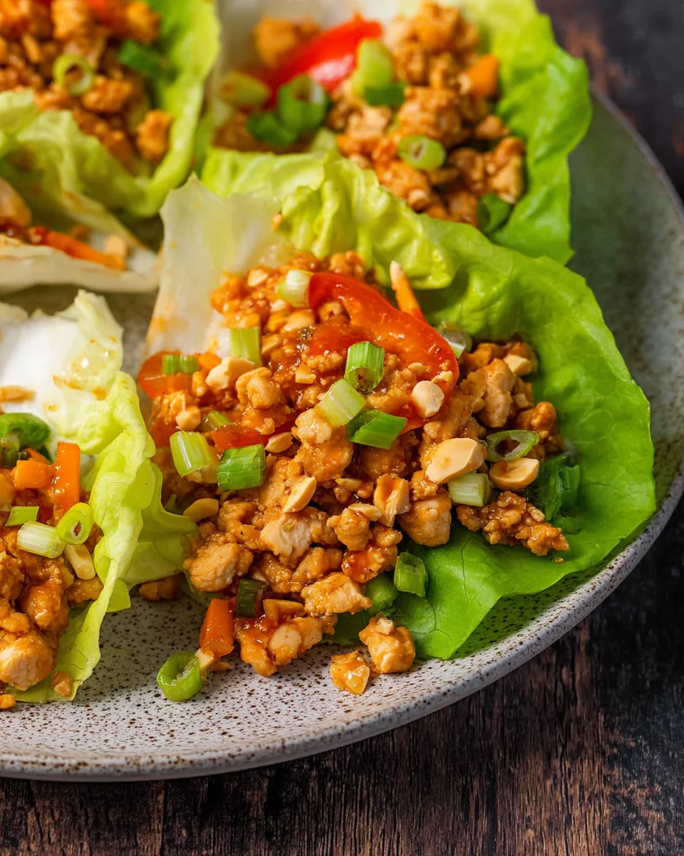 Asian Chicken Lettuce Wraps Asian