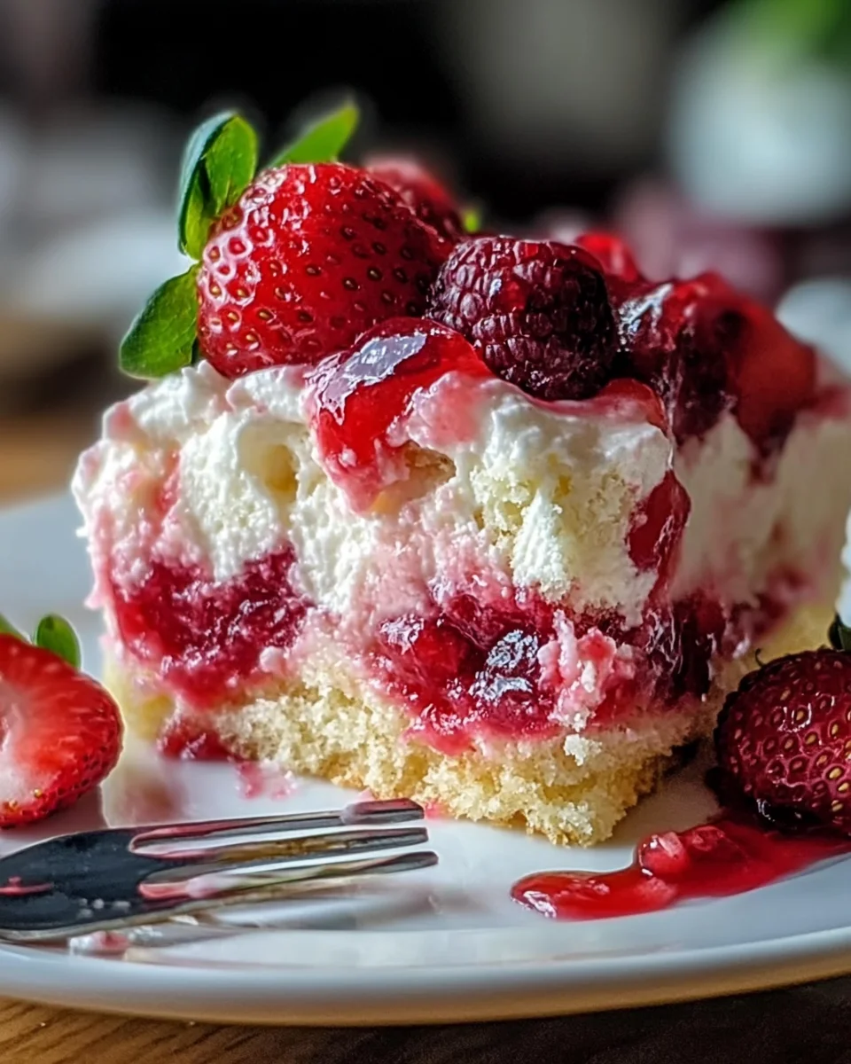 Strawberry Earthquake Cake Strawberry