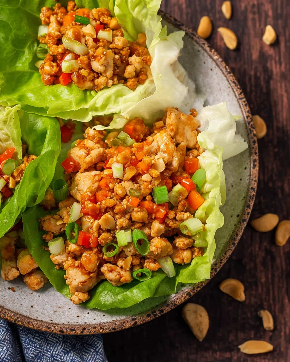 Asian Chicken Lettuce Wraps Asian