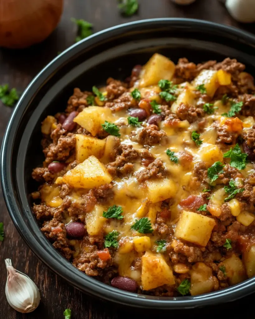 Slow Cooker Cowboy Casserole Slow Cooker Cowboy Casserole