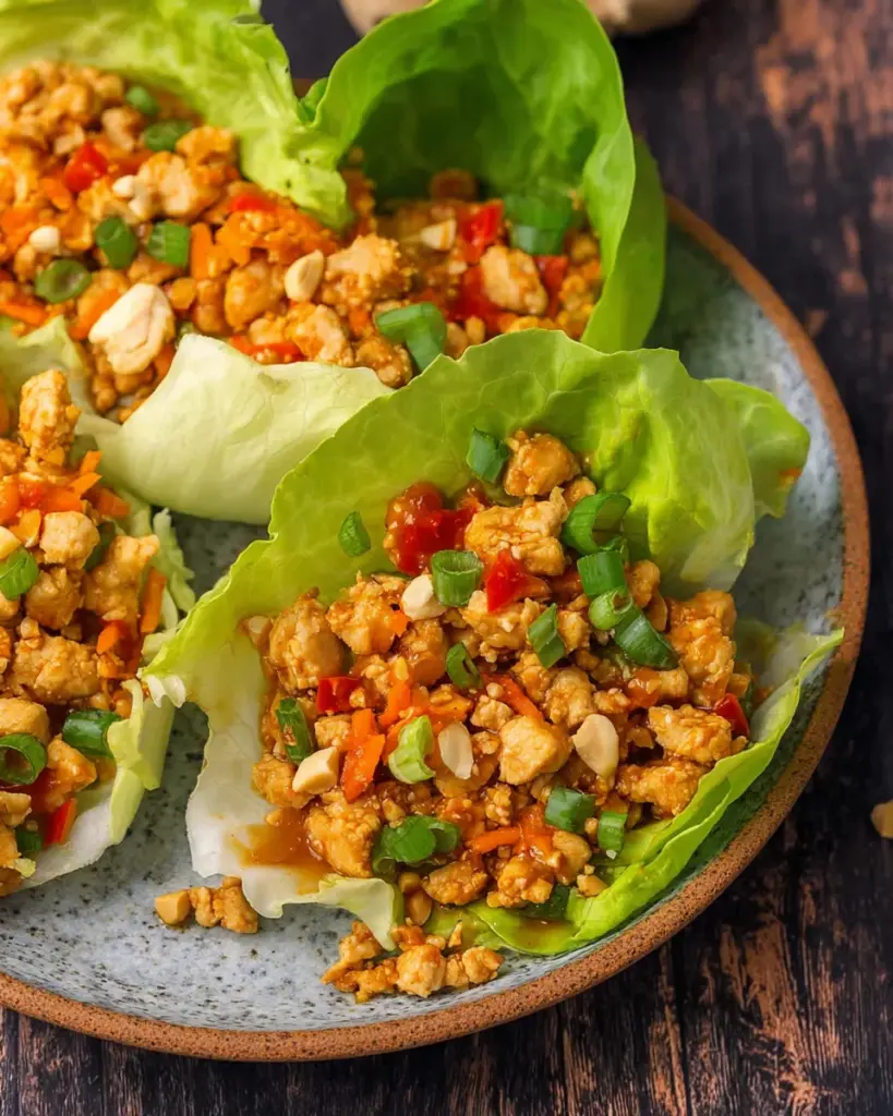 Asian Chicken Lettuce Wraps Asian Chicken Lettuce Wraps