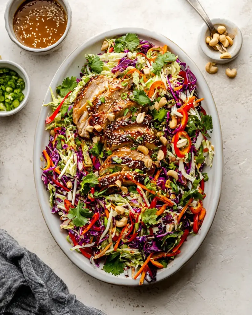 Sesame Chicken Cabbage Crunch Salad Sesame Chicken Cabbage Crunch Salad