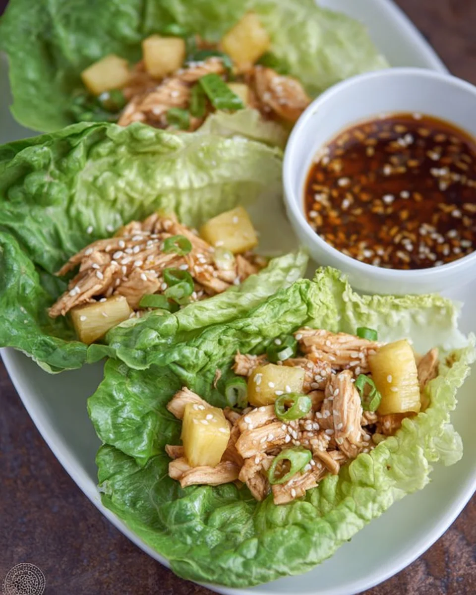 Teriyaki Chicken Lettuce Wraps Teriyaki