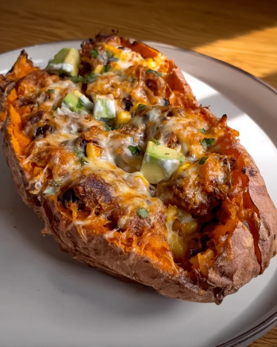 Loaded Sweet Potato Boats