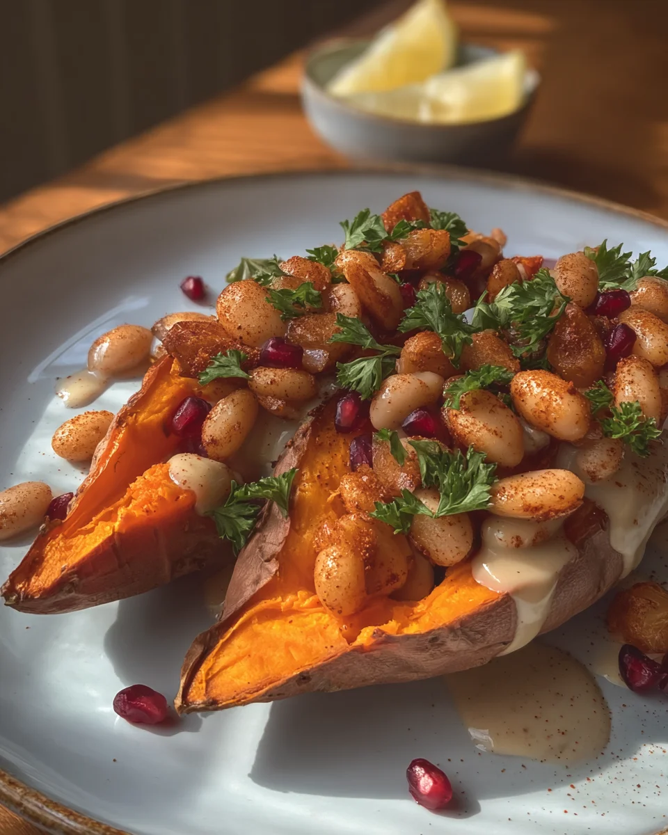 Sweet Potato with Butter Beans Crunch Sweet
