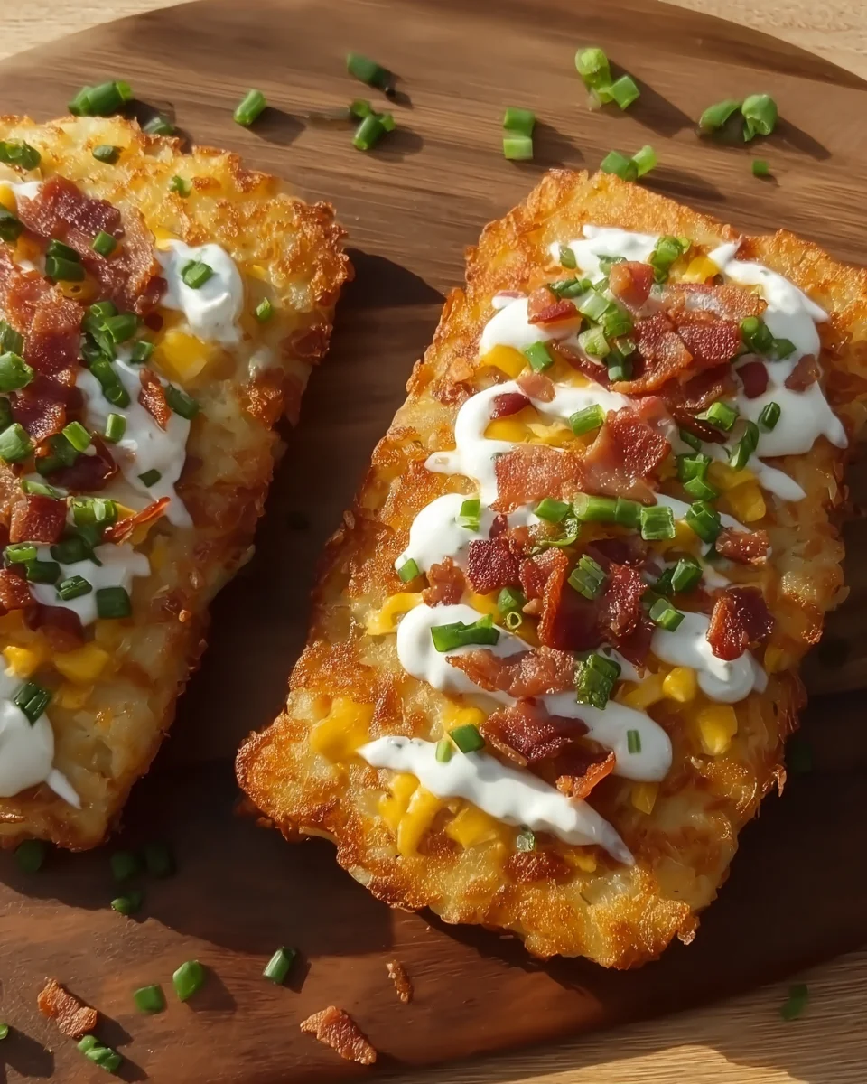 Loaded Hashbrown patties Loaded
