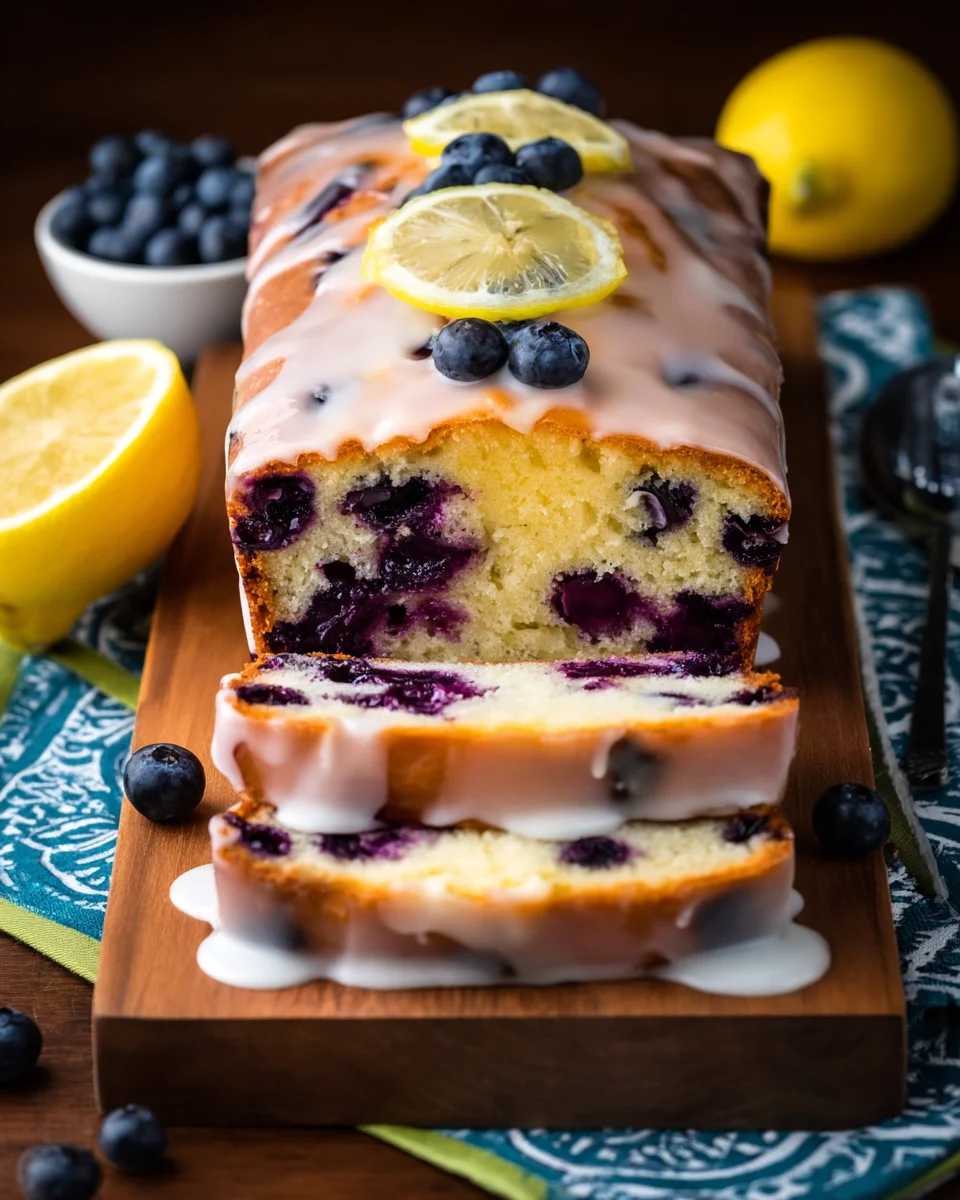 Lemon Blueberry Yogurt Loaf Lemon