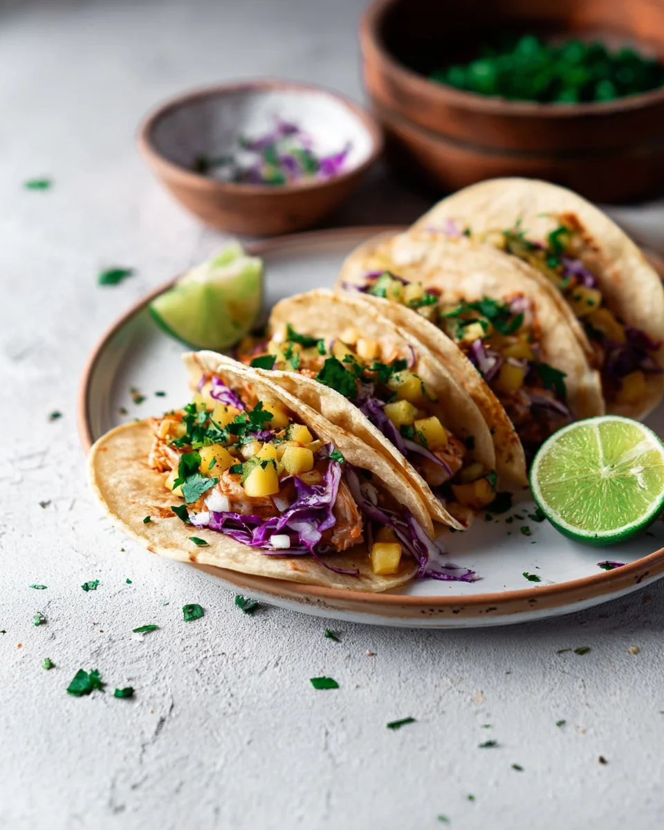 Hawaiian Huli Huli Chicken Tacos Hawaiian