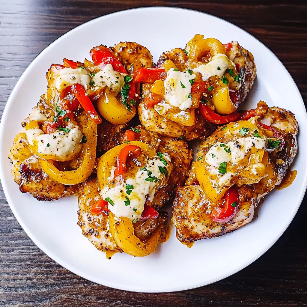 Cajun Chicken with Bell Peppers Cajun Chicken with Bell Peppers