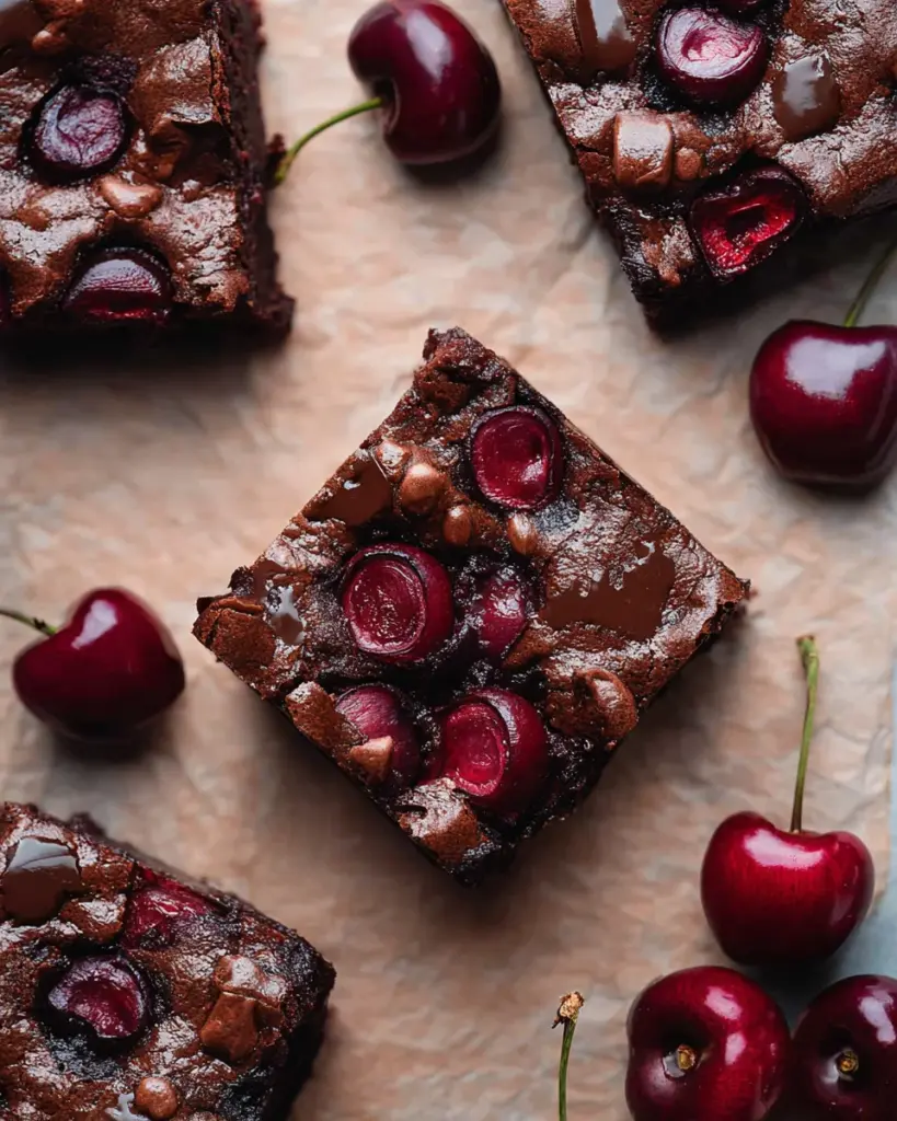 Roasted Chocolate Cherry Brownies Roasted Chocolate Cherry Brownies