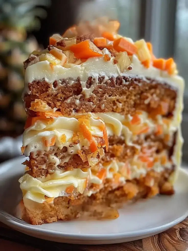 Hawaiian Carrot Pineapple cake