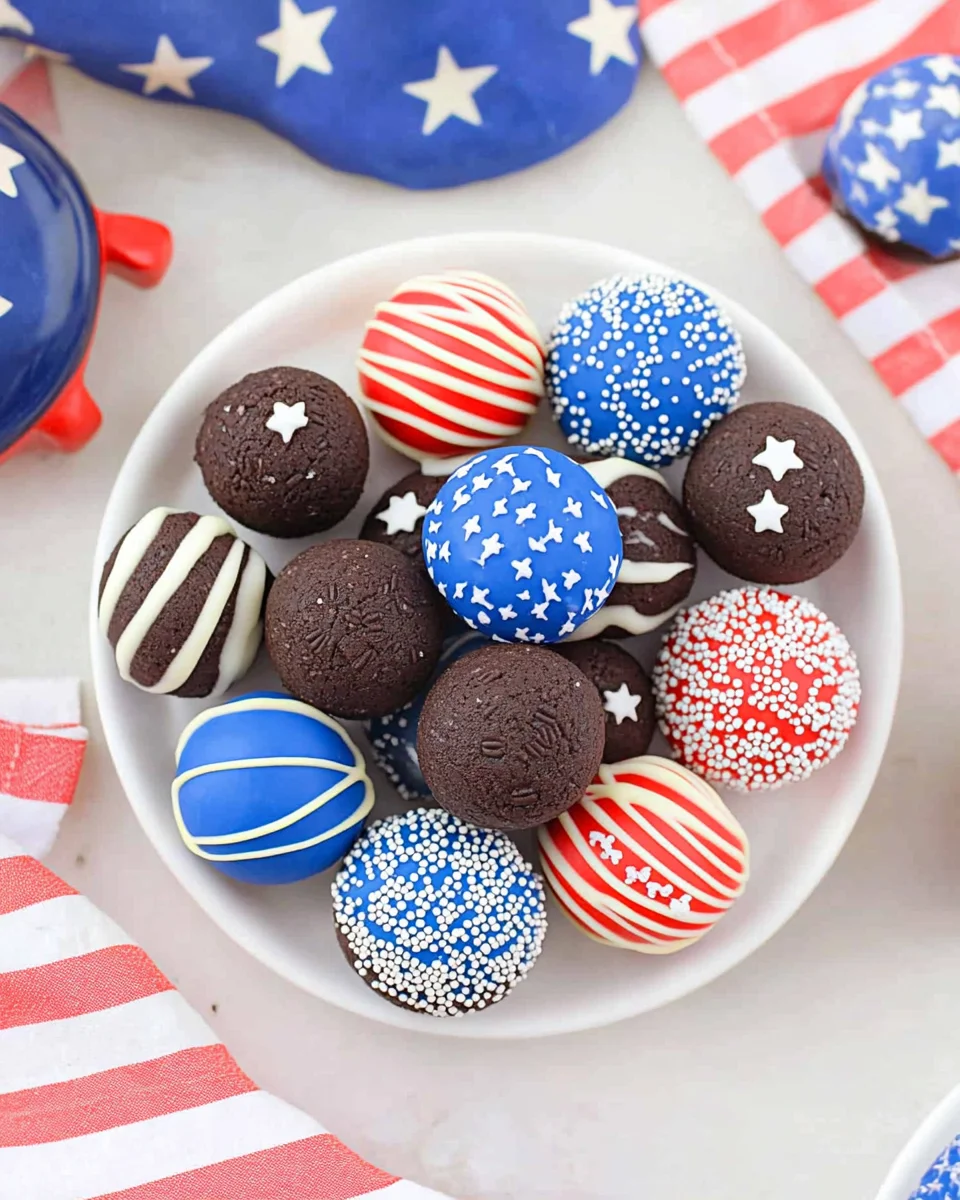 4th Of July Oreo Balls 4th