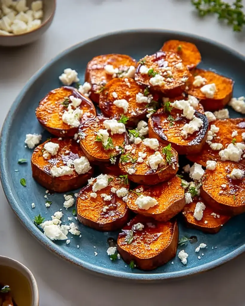 Honey Feta Sweet Potato Rounds Honey Feta Sweet Potato Rounds