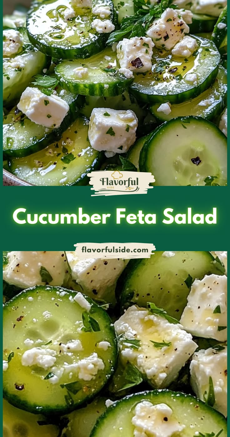 Cucumber feta salad