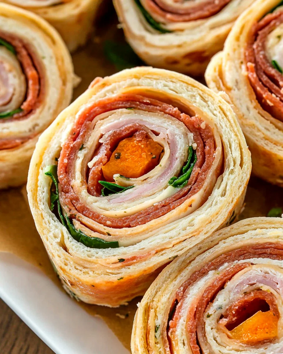 Italian Deli Pinwheel Sandwiches Italian