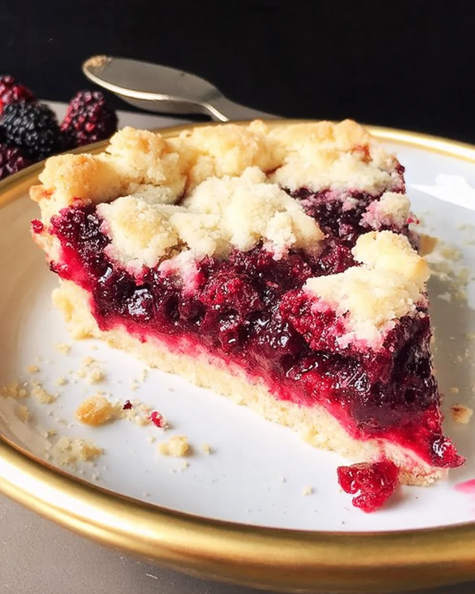 Blackberry Shortbread Wedges Blackberry