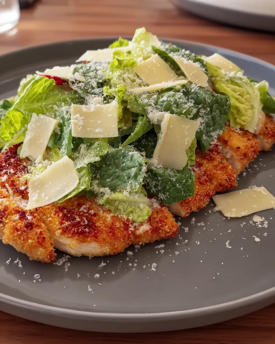 Crispy Chicken Caesar Cutlets Crispy
