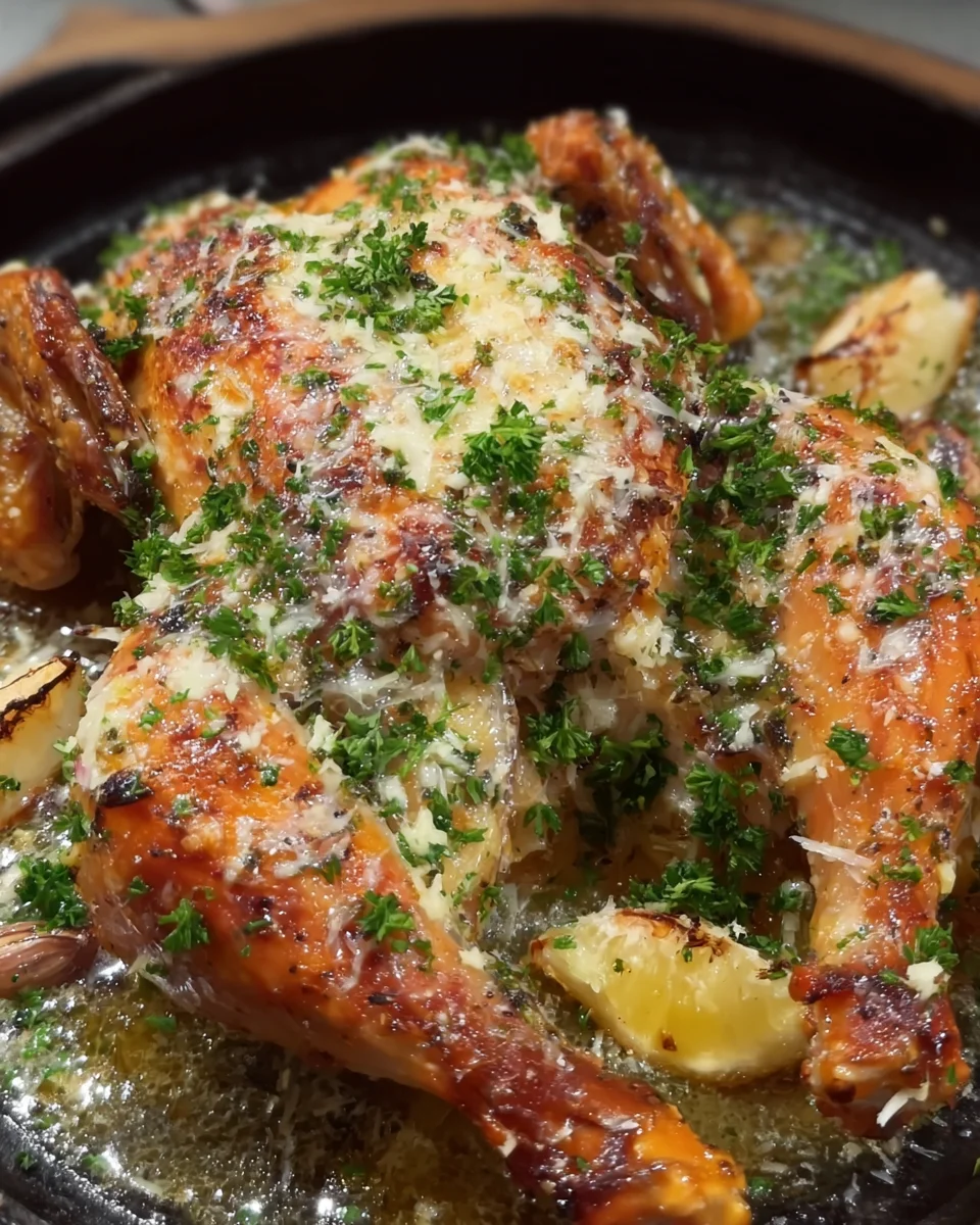 GARLIC PARMESAN ROAST CHICKEN GARLIC