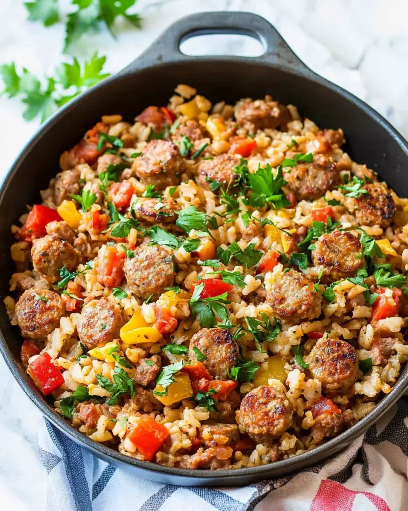 Sausage and Rice Casserole Sausage and Rice Casserole