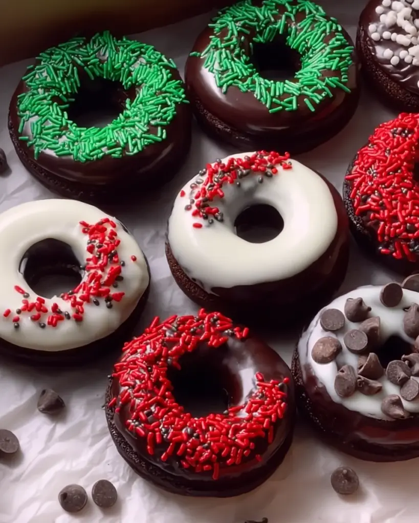 Mini Double Chocolate Cake Donuts Mini Double Chocolate Cake Donuts