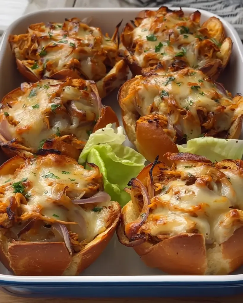 Spicy Chicken Buns with Cheese Onion