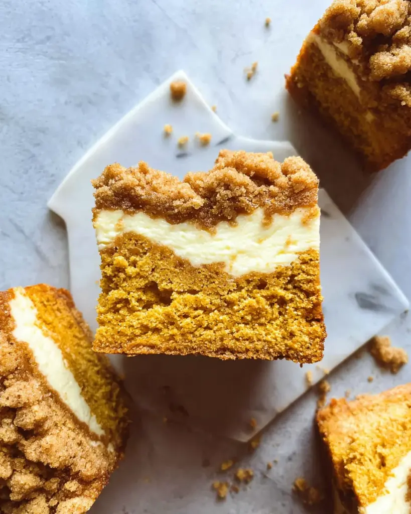 Pumpkin Crumb Cake with Cream Cheese Filling Pumpkin Crumb Cake with Cream Cheese Filling