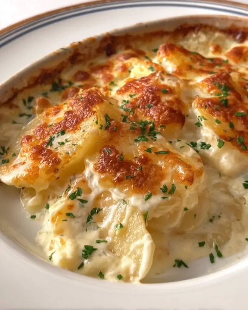 Roasted Garlic Potatoes au Gratin Roasted Garlic Potatoes au Gratin