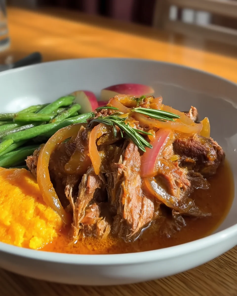 Apple Cider Braised Pork Shoulder Apple
