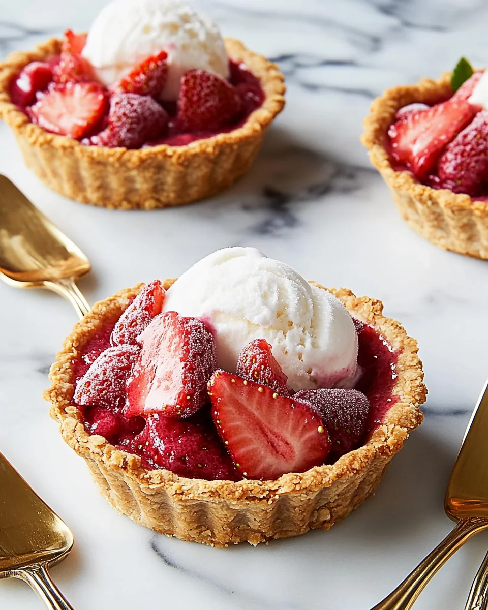 Mini Strawberry Ice Cream Pies Mini