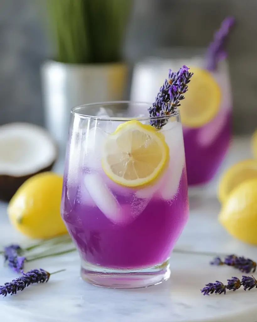 Refreshing Coconut Lavender Lemonade Mocktail Recipe Coconut Lavender Lemonade Mocktail Recipe