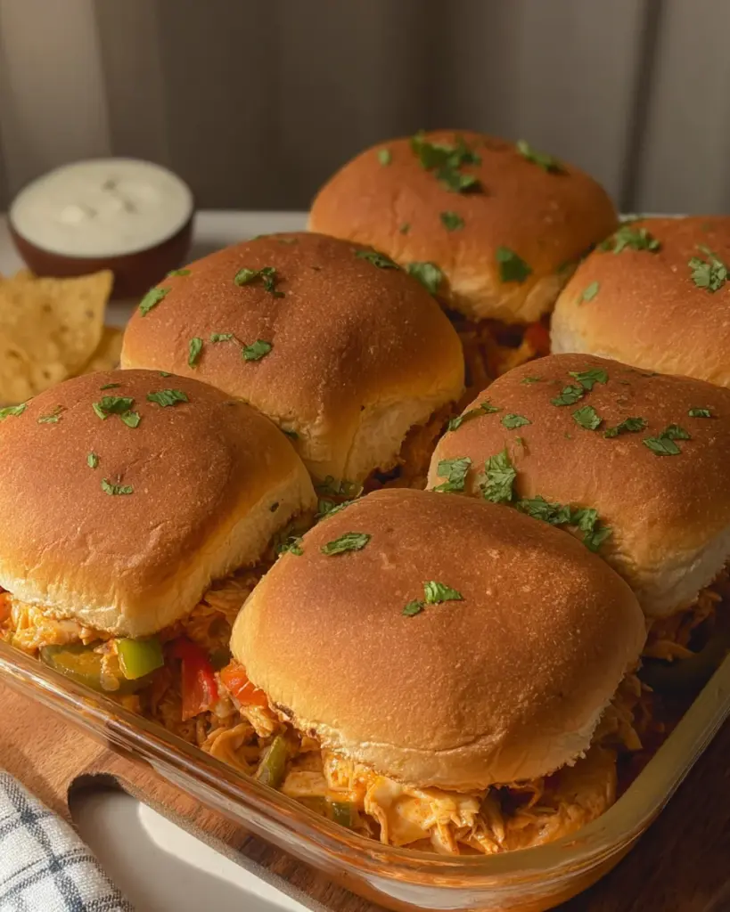 Creamy Chicken Fajita Sliders Creamy Chicken Fajita Sliders