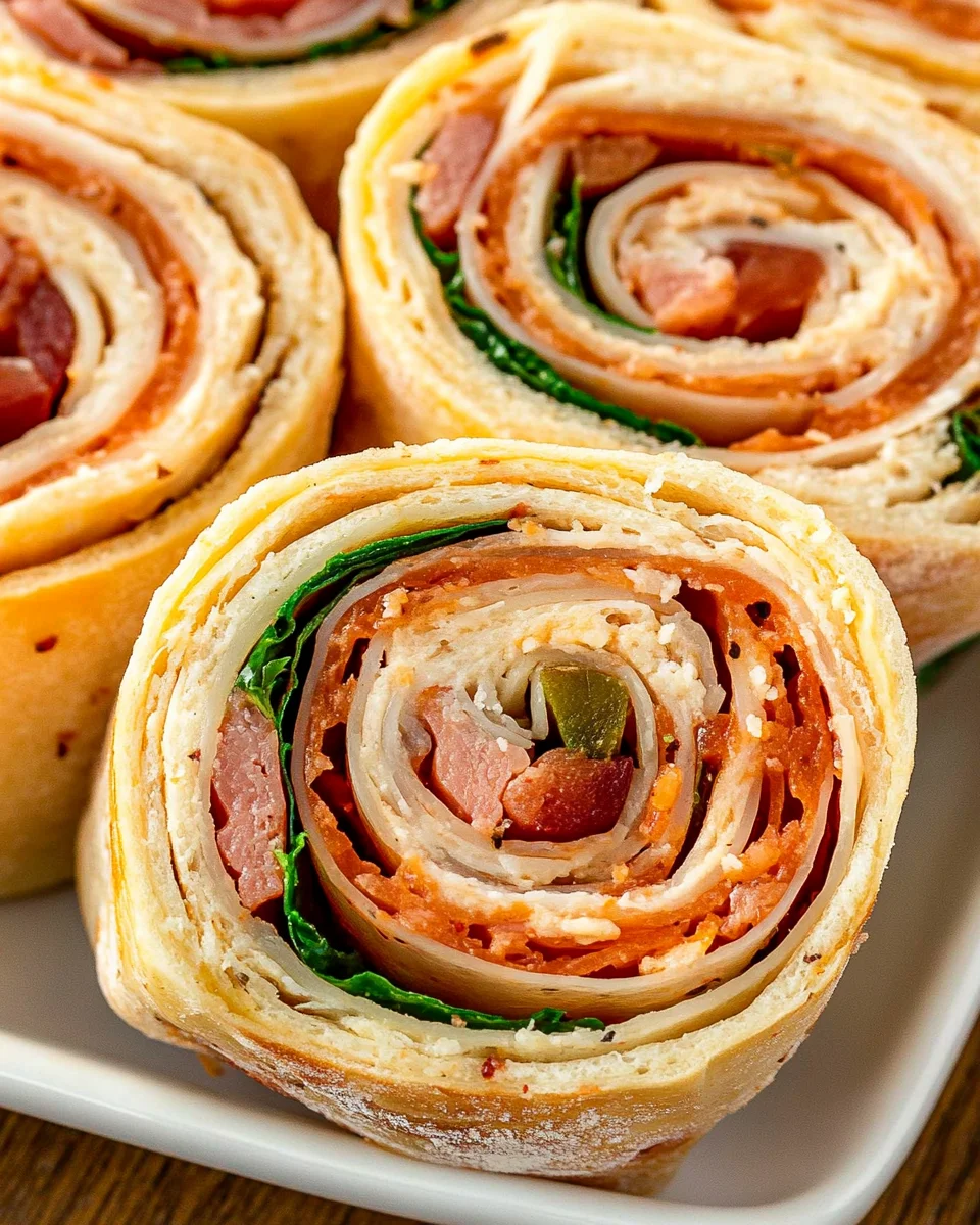 Italian Deli Pinwheel Sandwiches Italian