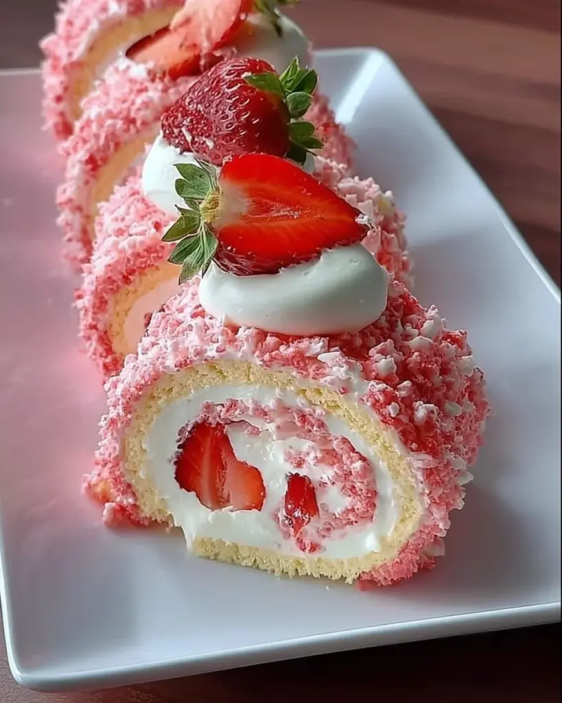 Strawberry Shortcake Cheesecake Rolls Strawberry Shortcake Cheesecake Rolls