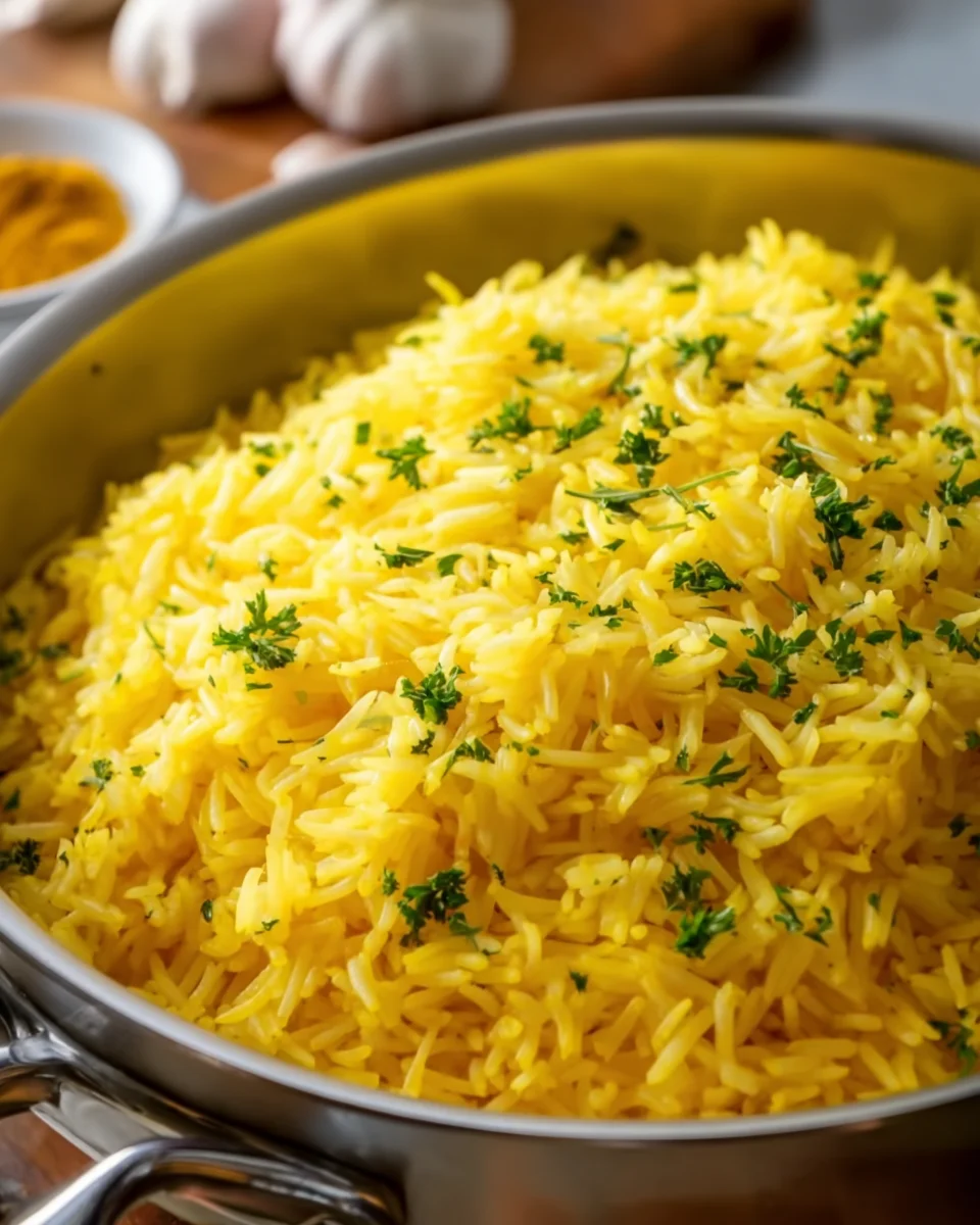 Garlic Turmeric Rice Garlic