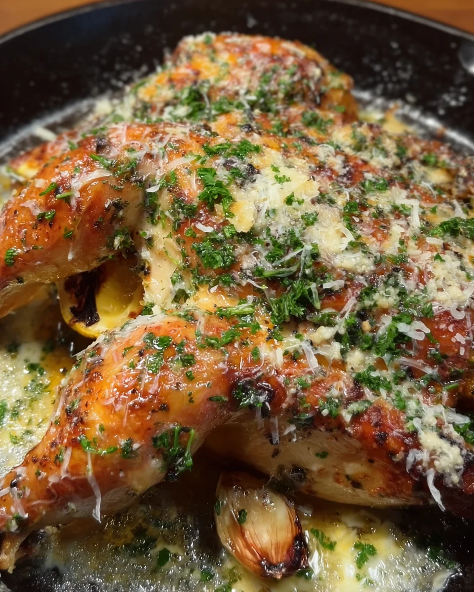 GARLIC PARMESAN ROAST CHICKEN GARLIC