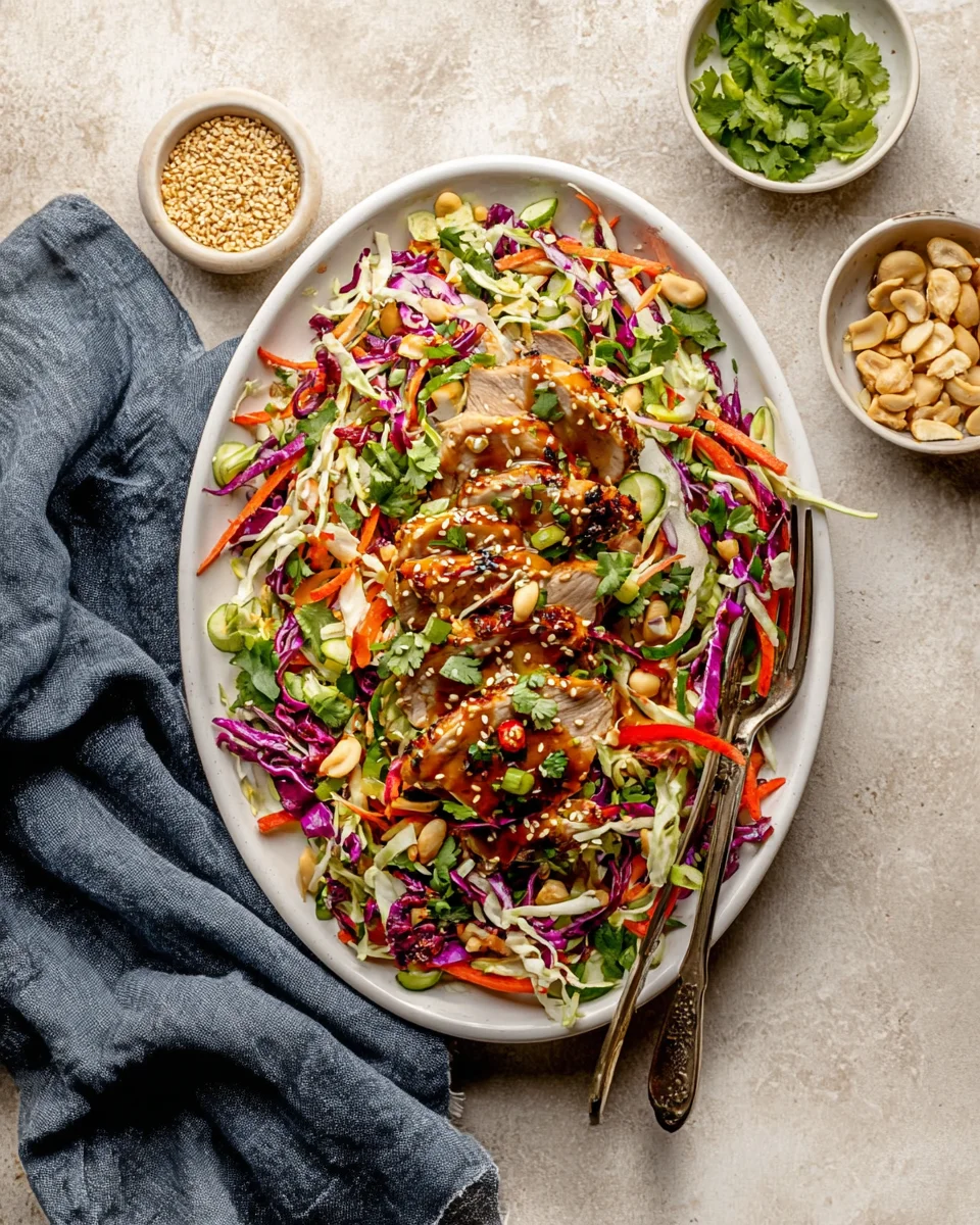Sesame Chicken Cabbage Crunch Salad Sesame