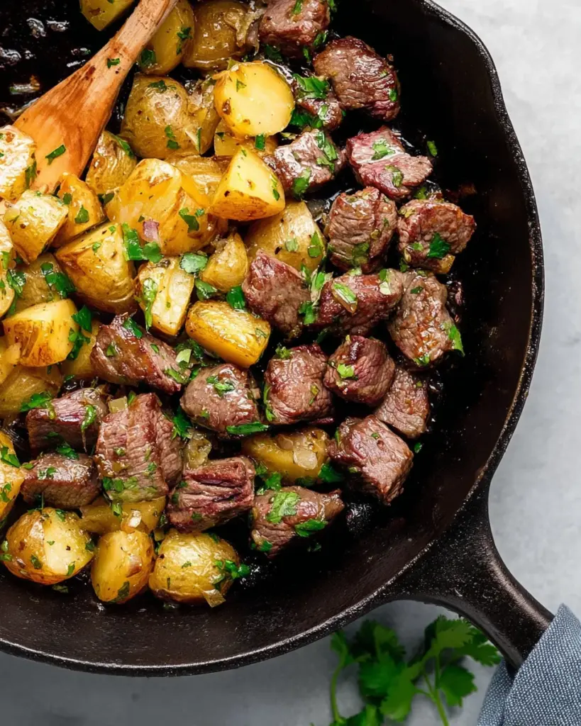 Creamy Garlic Butter Steak Bites and Potatoes Creamy Garlic Butter Steak Bites and Potatoes