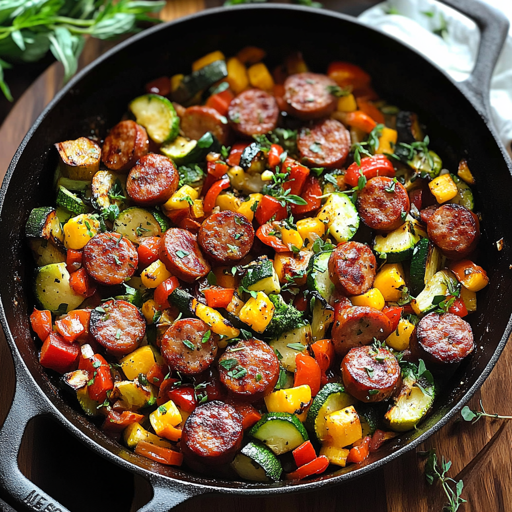 Sausage and Veggies Skillet