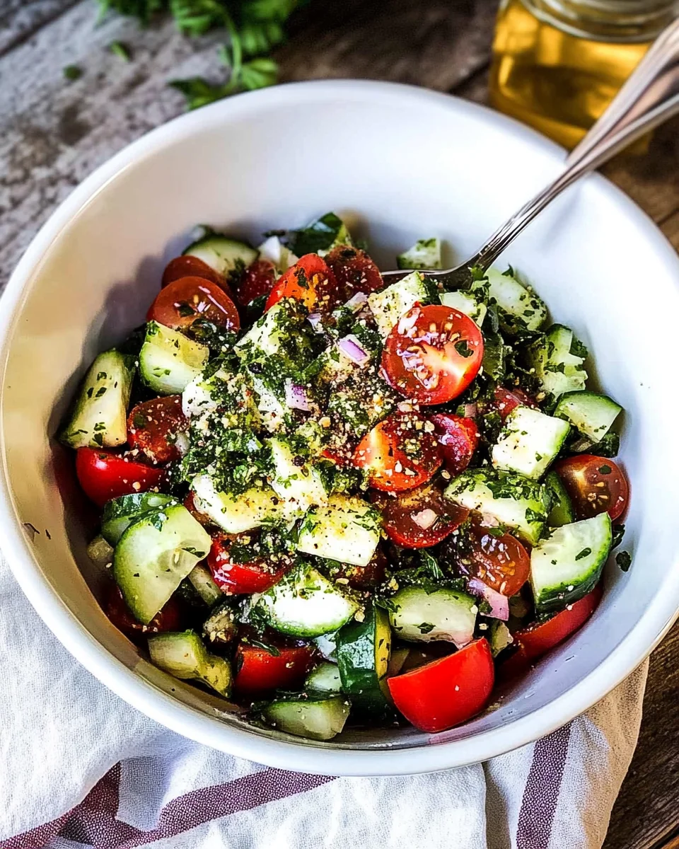 Cucumber Tomato Salad Cucumber