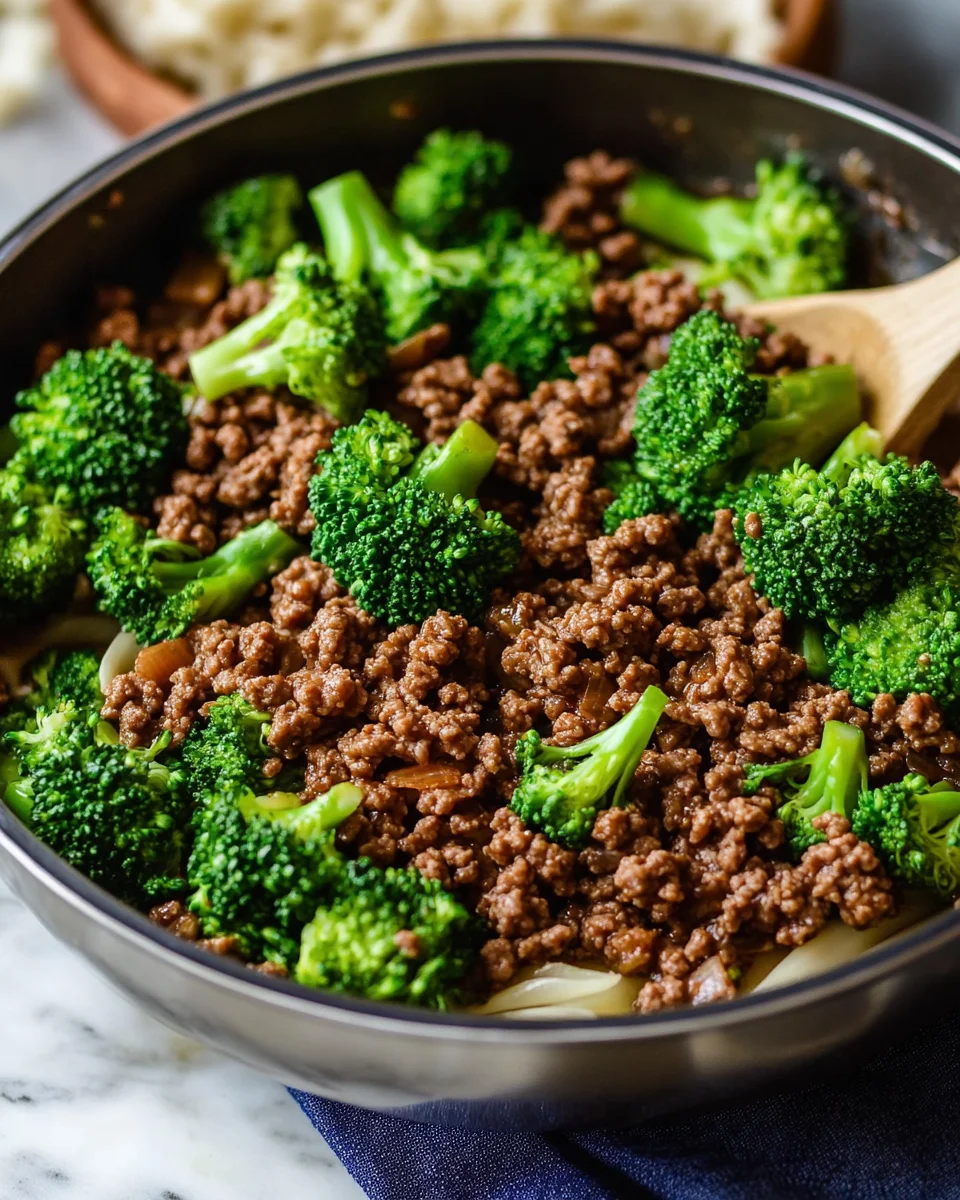Ground Beef and Broccoli Ground