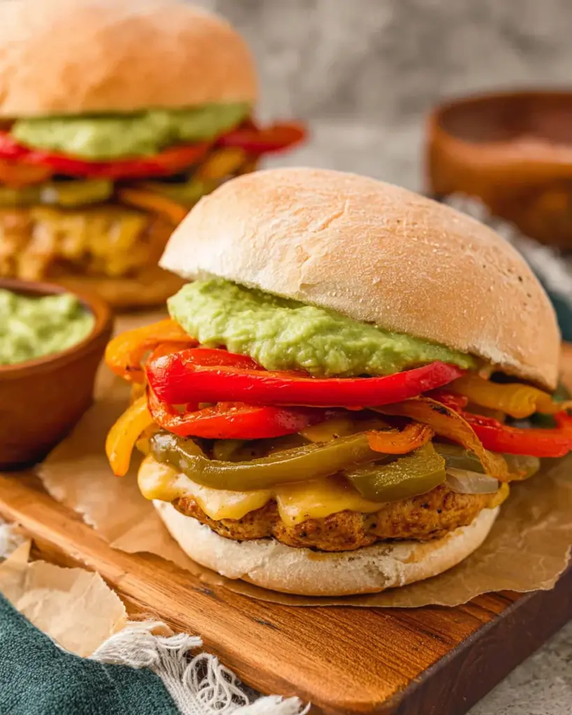 Chicken Fajita Burgers Chicken Fajita Burgers