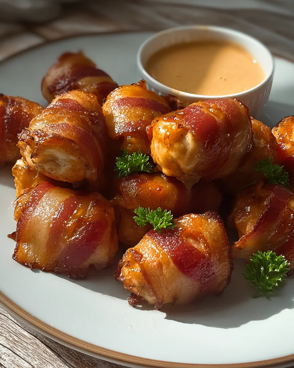 Honey Bacon Chicken Bites Honey